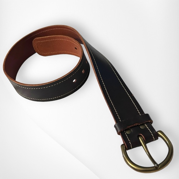 Banana Republic Accessories - Vintage Banana Republic Belt Wide Leather XS Dark Brown